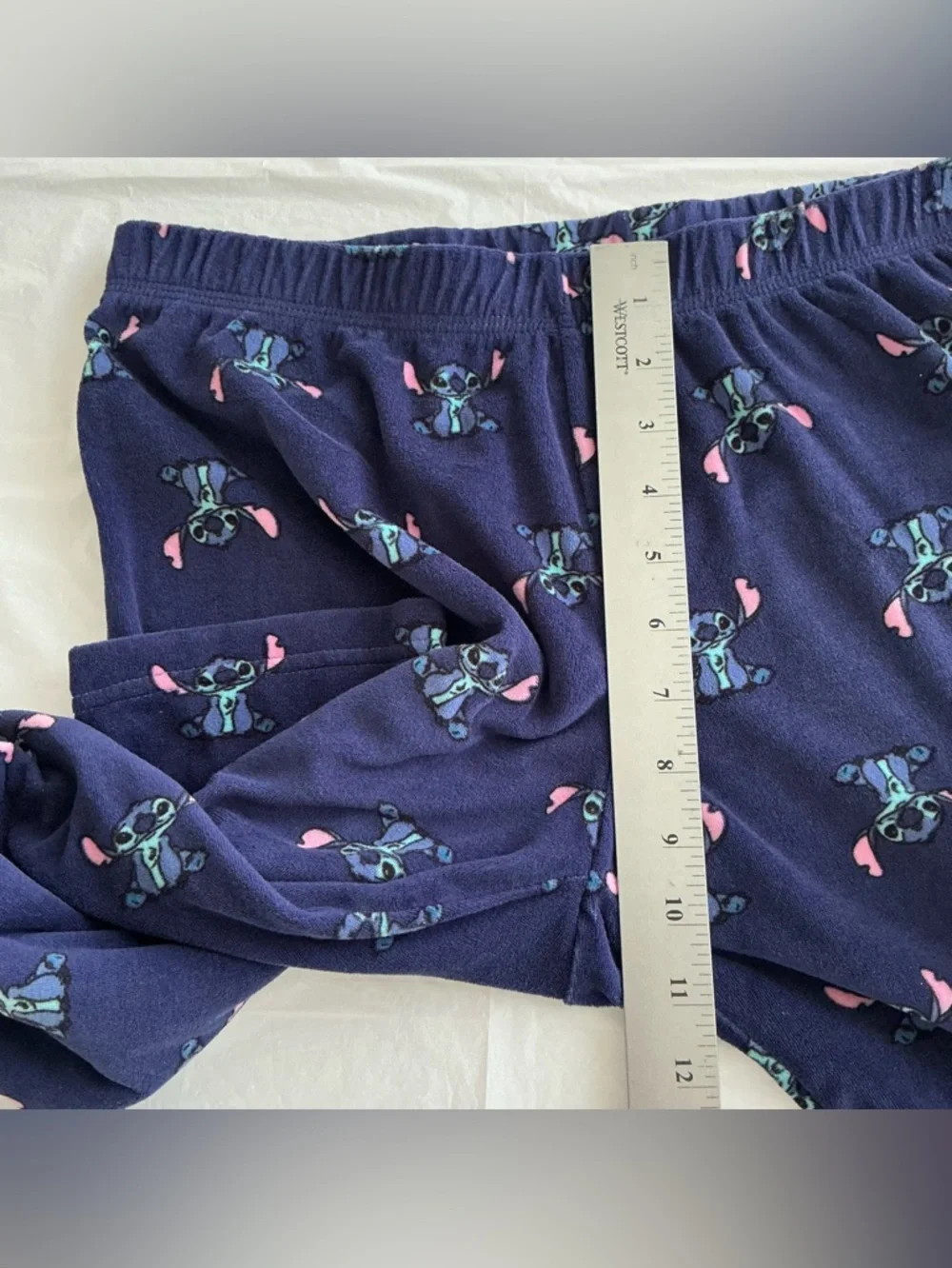 Disney Stitch Blue Pajama Pants Women’s Size Small 4-6 Lounge Sleepwear - Picture 5 of 7